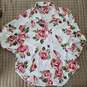 Guess Rose Print Shirt